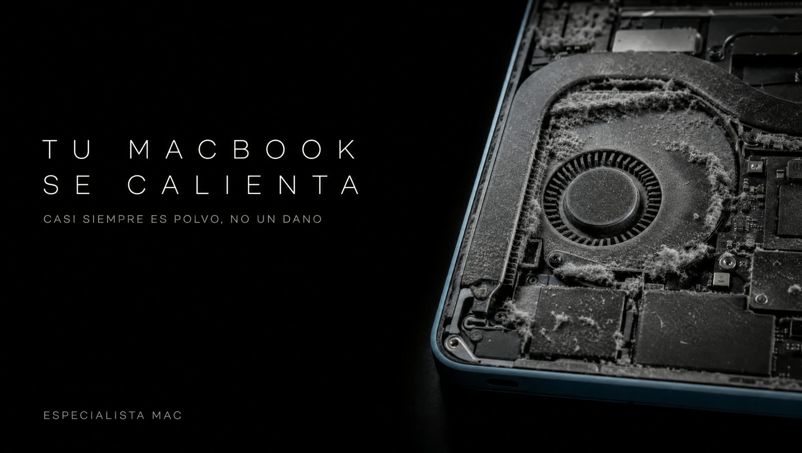 Tu MacBook se calienta y suena como avión: casi siempre es polvo